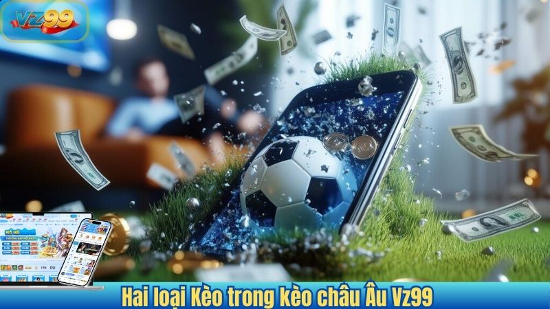 Kèo châu Âu - Kinh nghiệm bắt kèo châu Âu từ chuyên gia VZ99 5 Hai loại Kèo trong kèo châu Âu Vz99