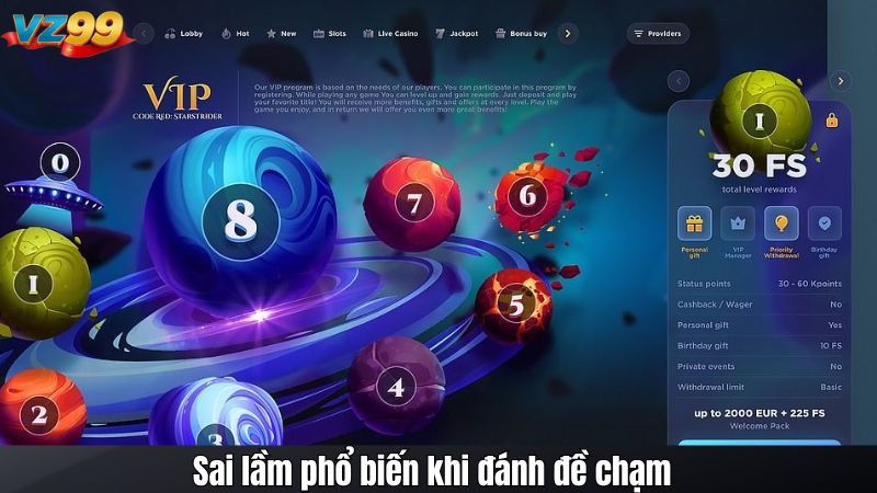 Đề Chạm Là Gì? Cách Nhận Diện Dàn Số Chạm 0-9 Tại VZ99 5 Sai lầm phổ biến khi đánh đề chạm